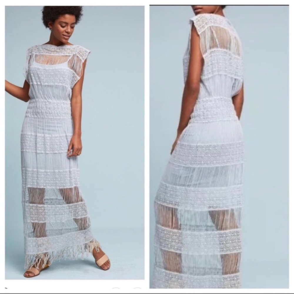 BRAND NEW WITH Tags - Anthropology Amelia Crocheted Maxi Dress by Callahan!